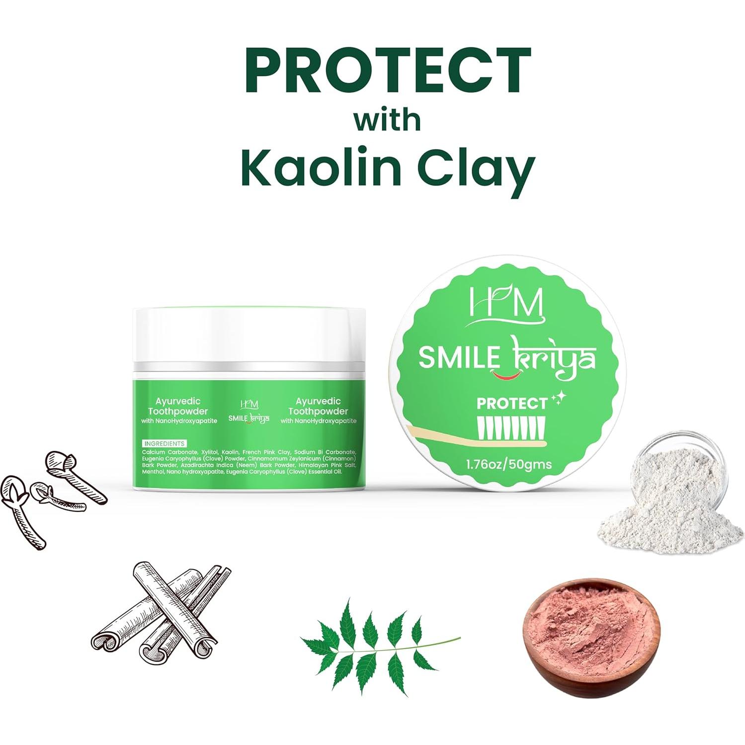 Duo de Polvo de Dientes Ayurvédico Smile Kriya 100g