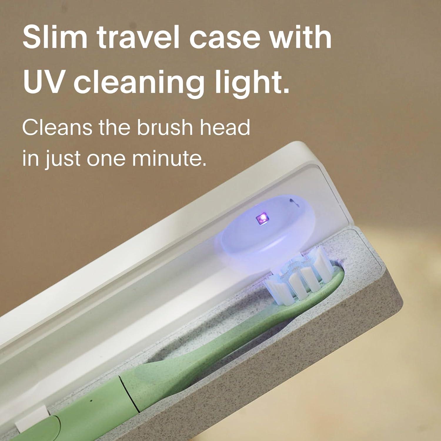Cepillo de Dientes Eléctrico SURI con Estuche UV - Verde