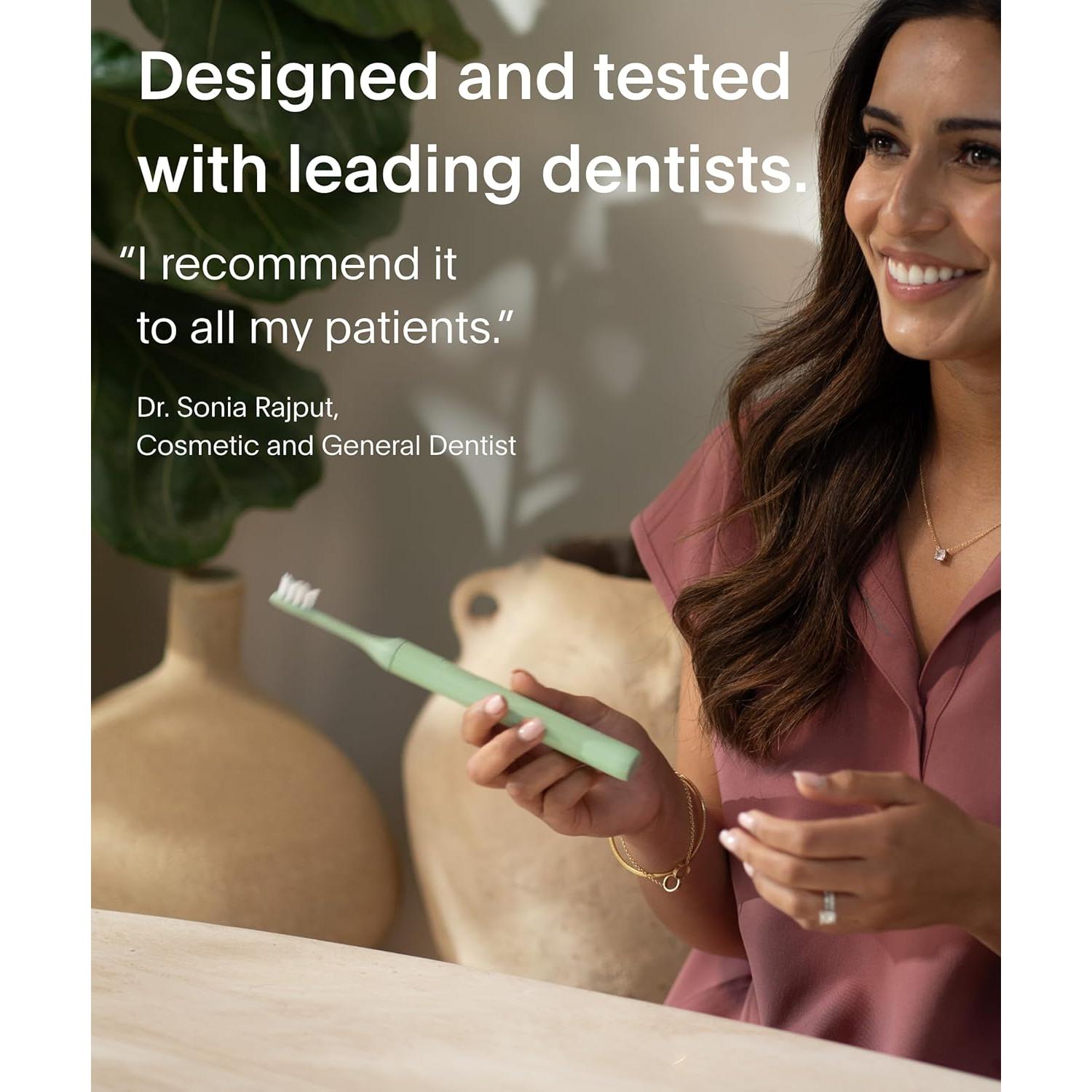 Cepillo de Dientes Eléctrico SURI con Estuche UV - Verde