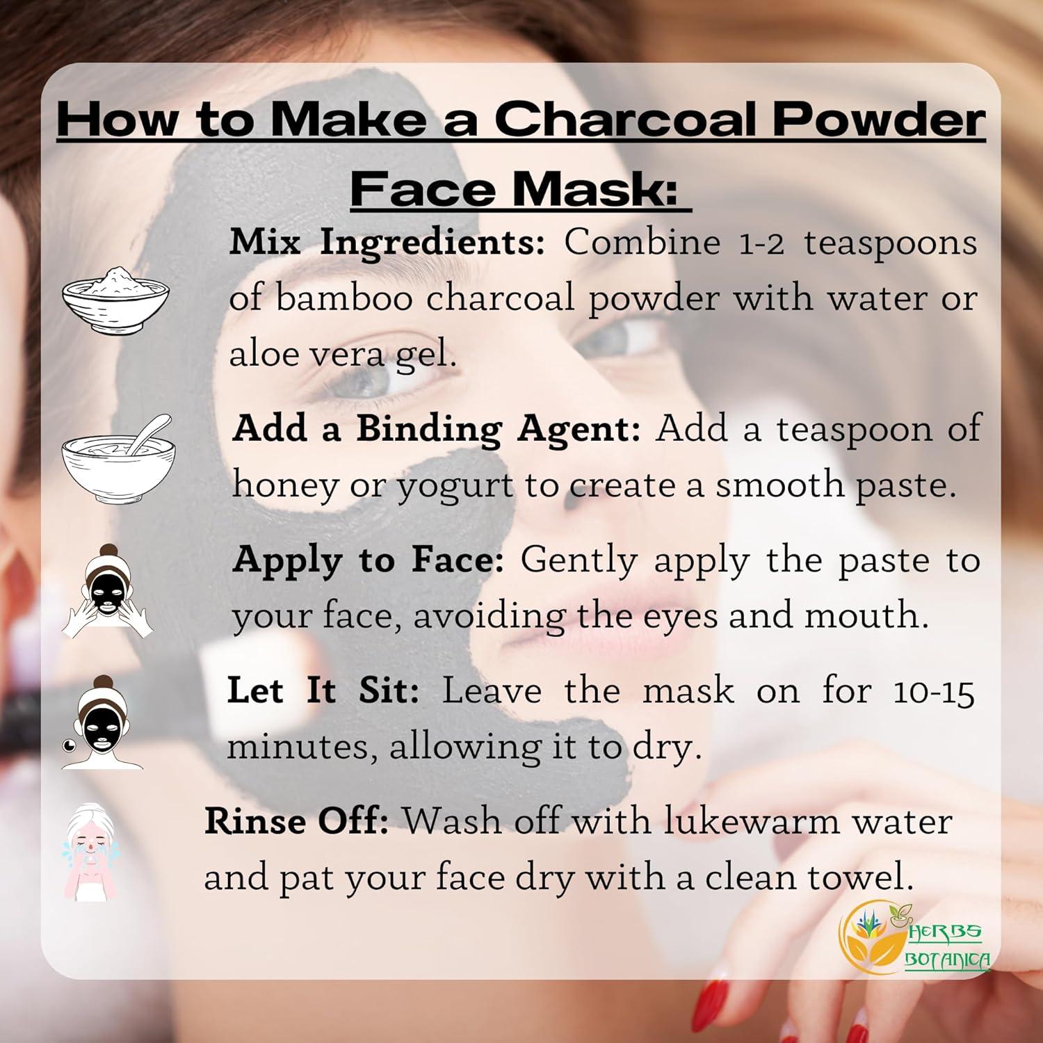 Polvo de Carbón Activado 100% Grado Alimenticio 99.22 g