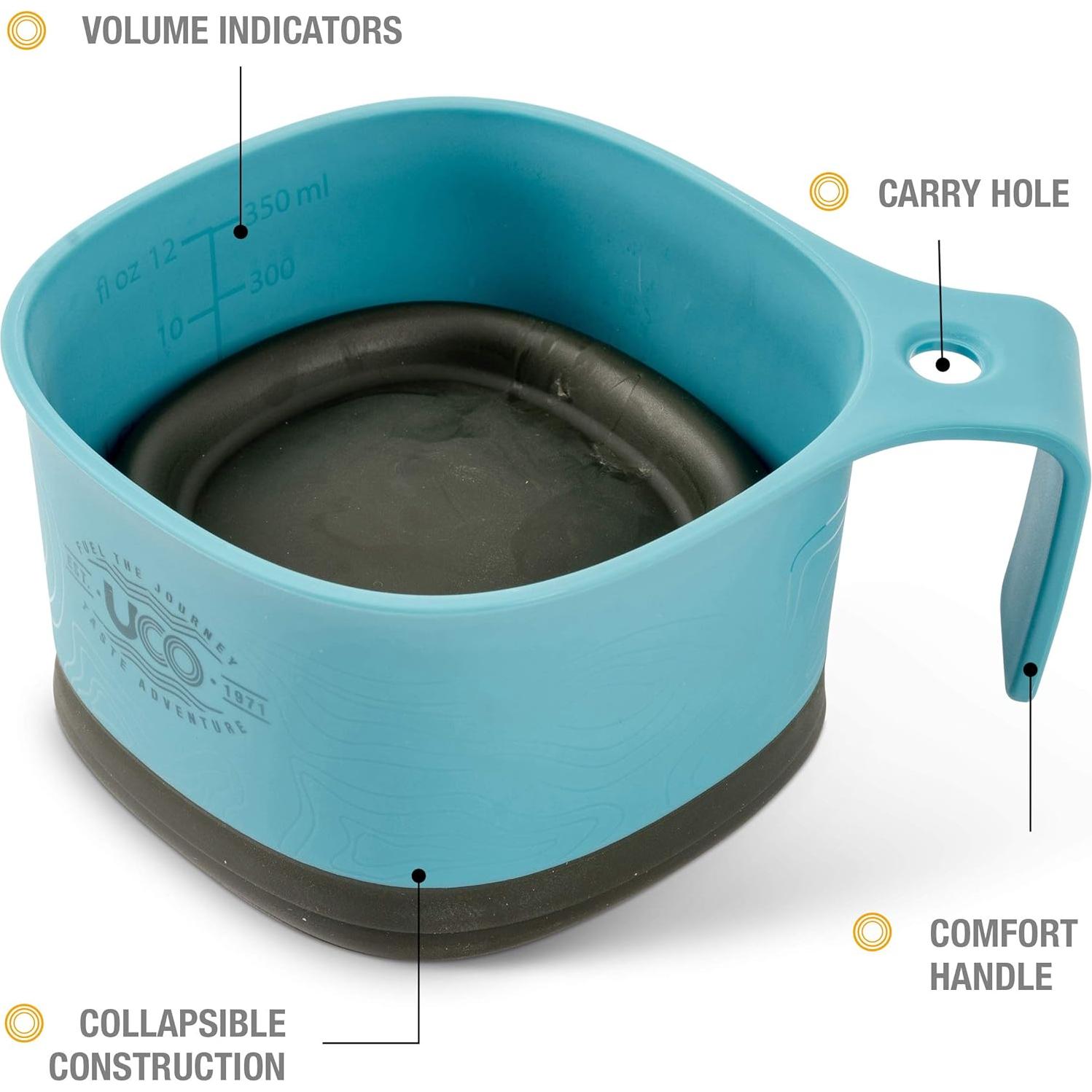 Taza Plegable UCO para Camping 350 ml - Paquete de 2