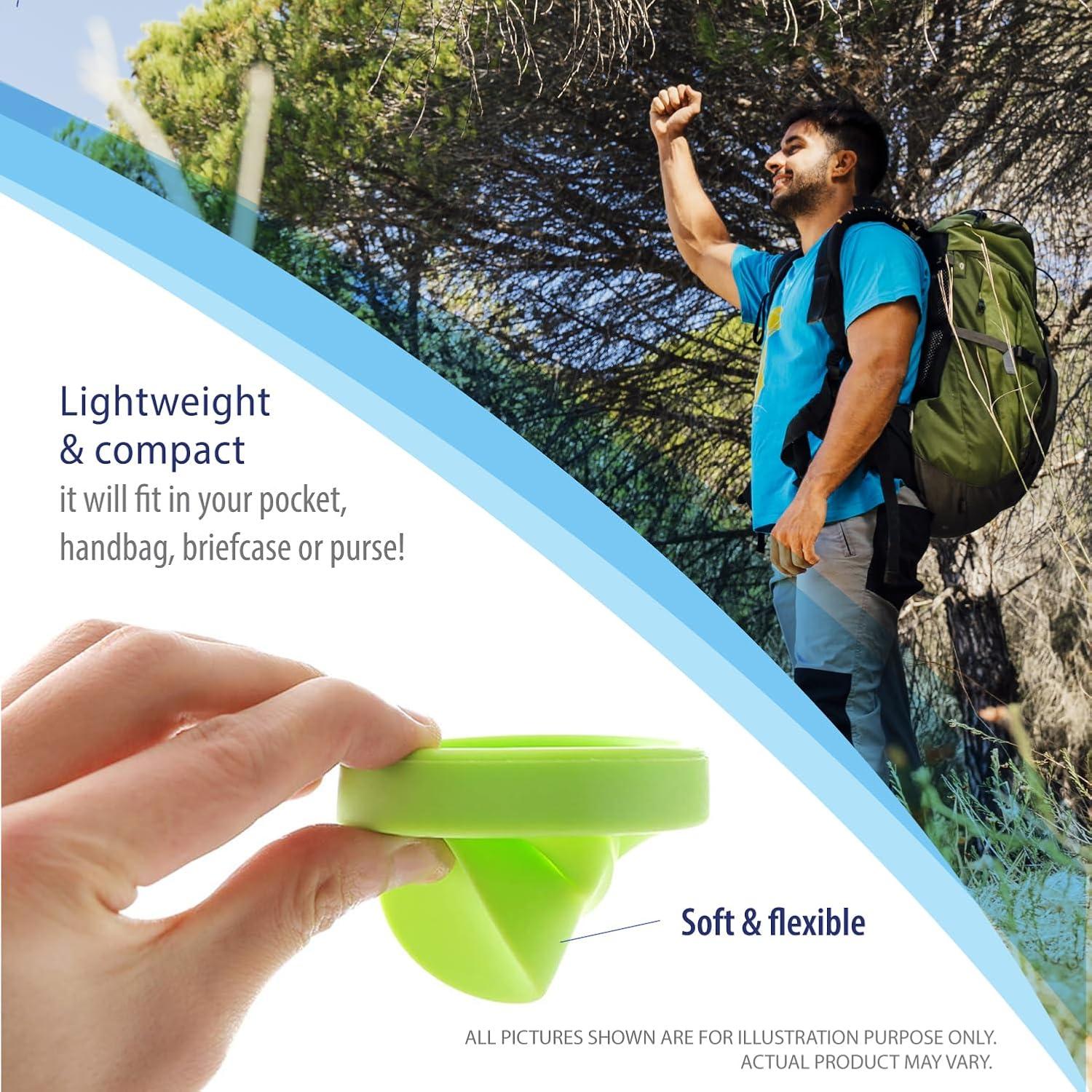 Deke Home - 2 Tazas Plegables de Silicona para Viaje - Irrompibles