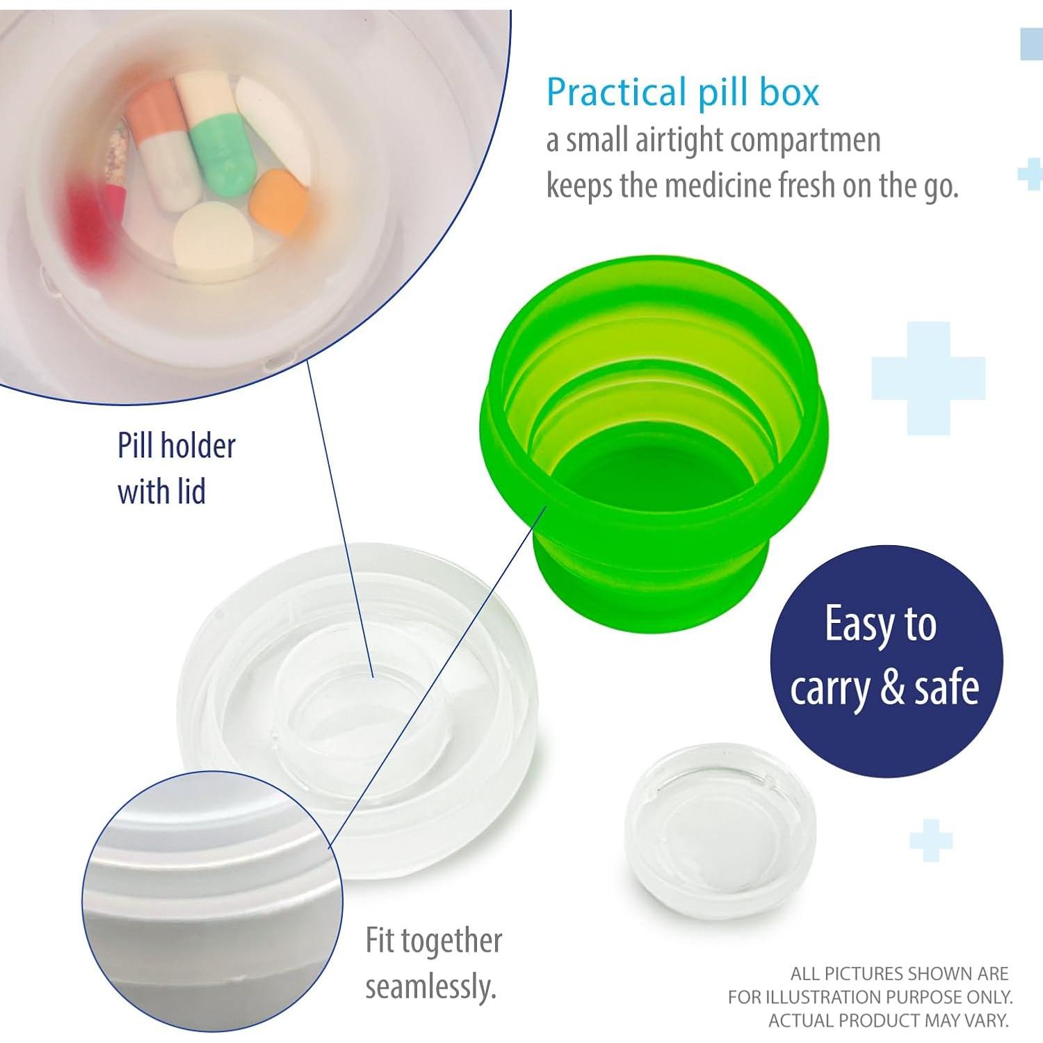 Deke Home - 2 Tazas Plegables de Silicona para Viaje - Irrompibles