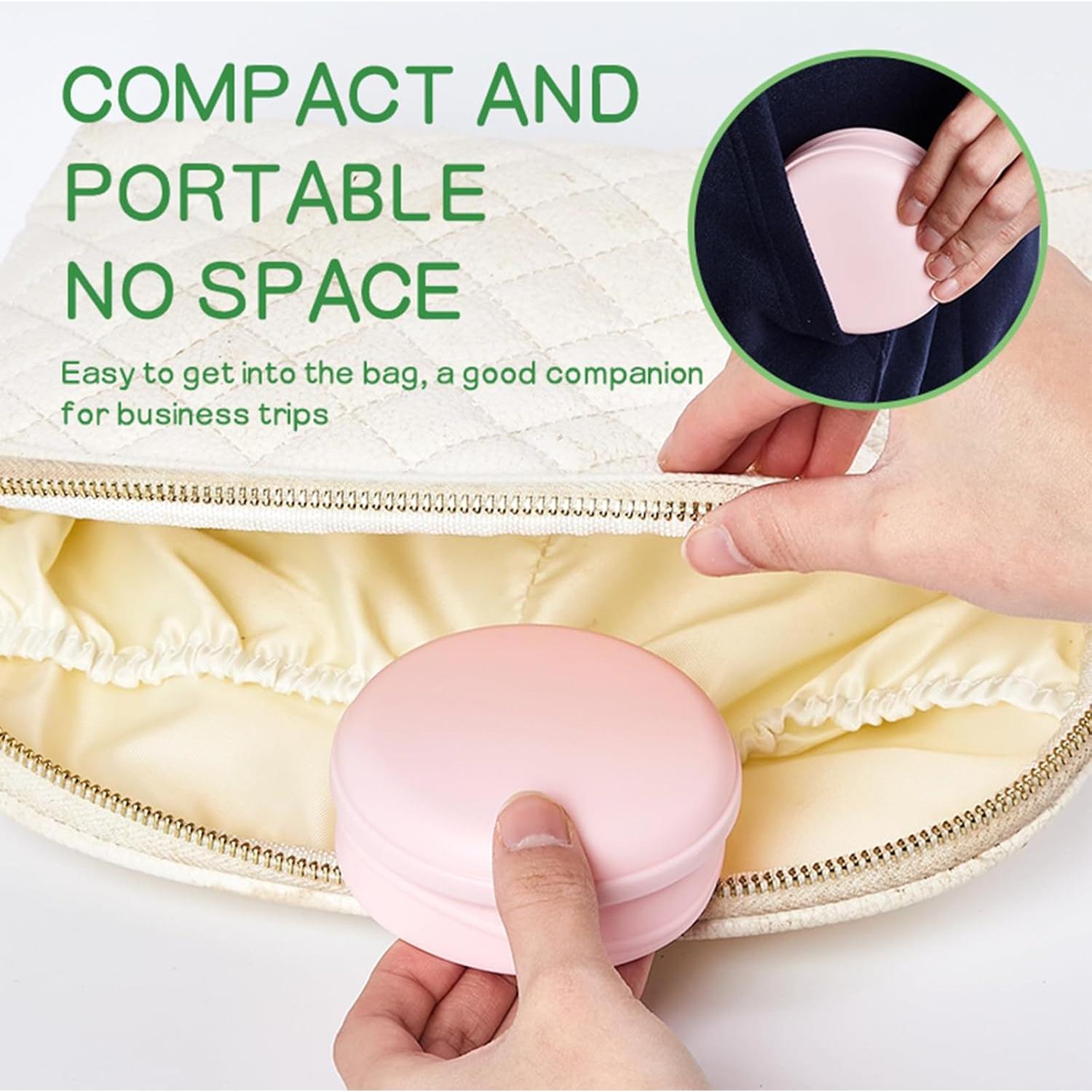 Taza de Viaje Plegable de Silicona Zhuzhiloono Rosa 180ml