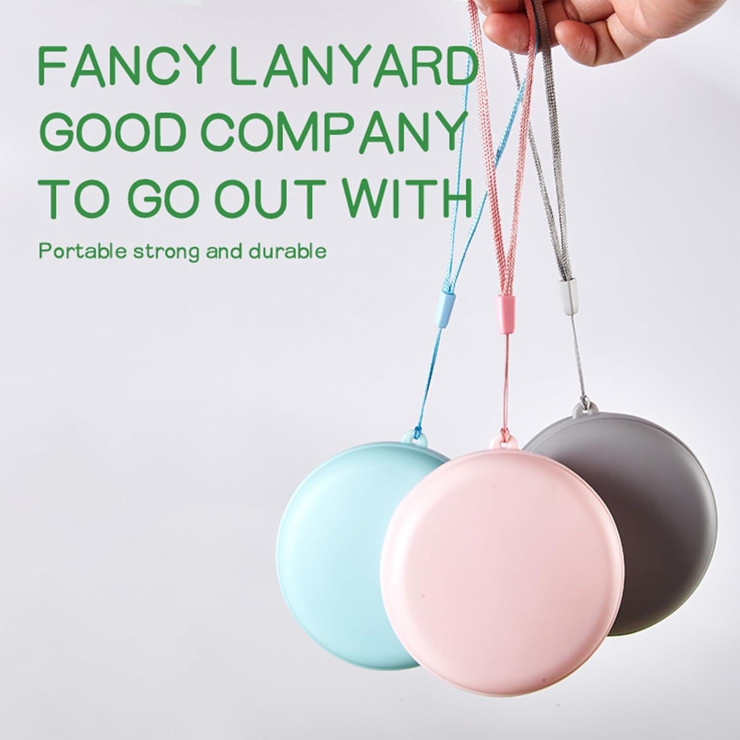 Taza de Viaje Plegable de Silicona Zhuzhiloono Rosa 180ml