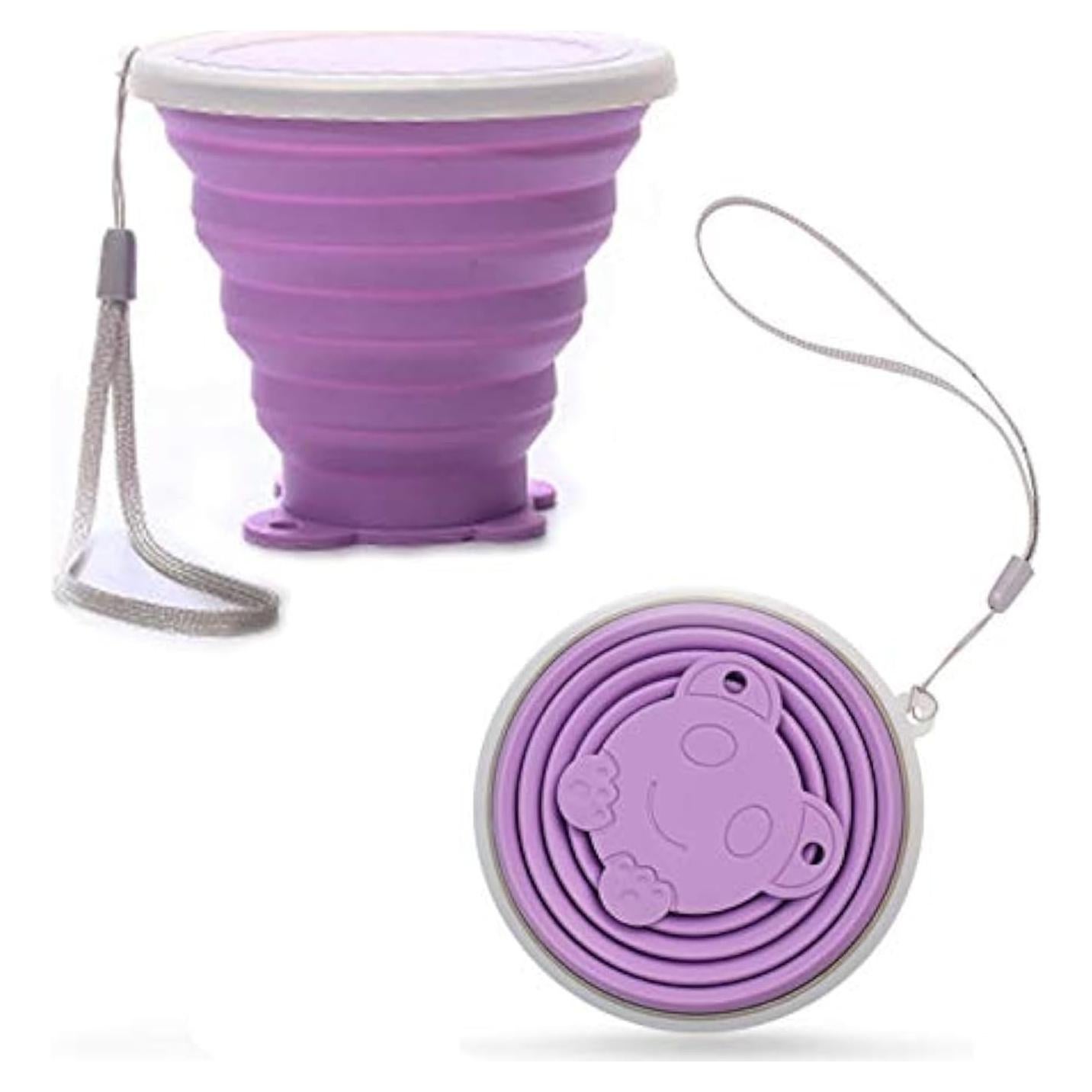 Taza de Viaje Plegable YAPROMO 270ml Silicona Aislante