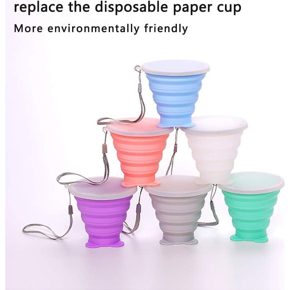 Taza de Viaje Plegable YAPROMO 270ml Silicona Aislante