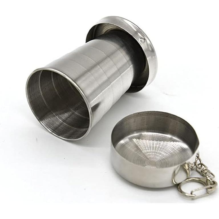 Taza Plegable de Acero Inoxidable Luzen 75ml - 2 Piezas