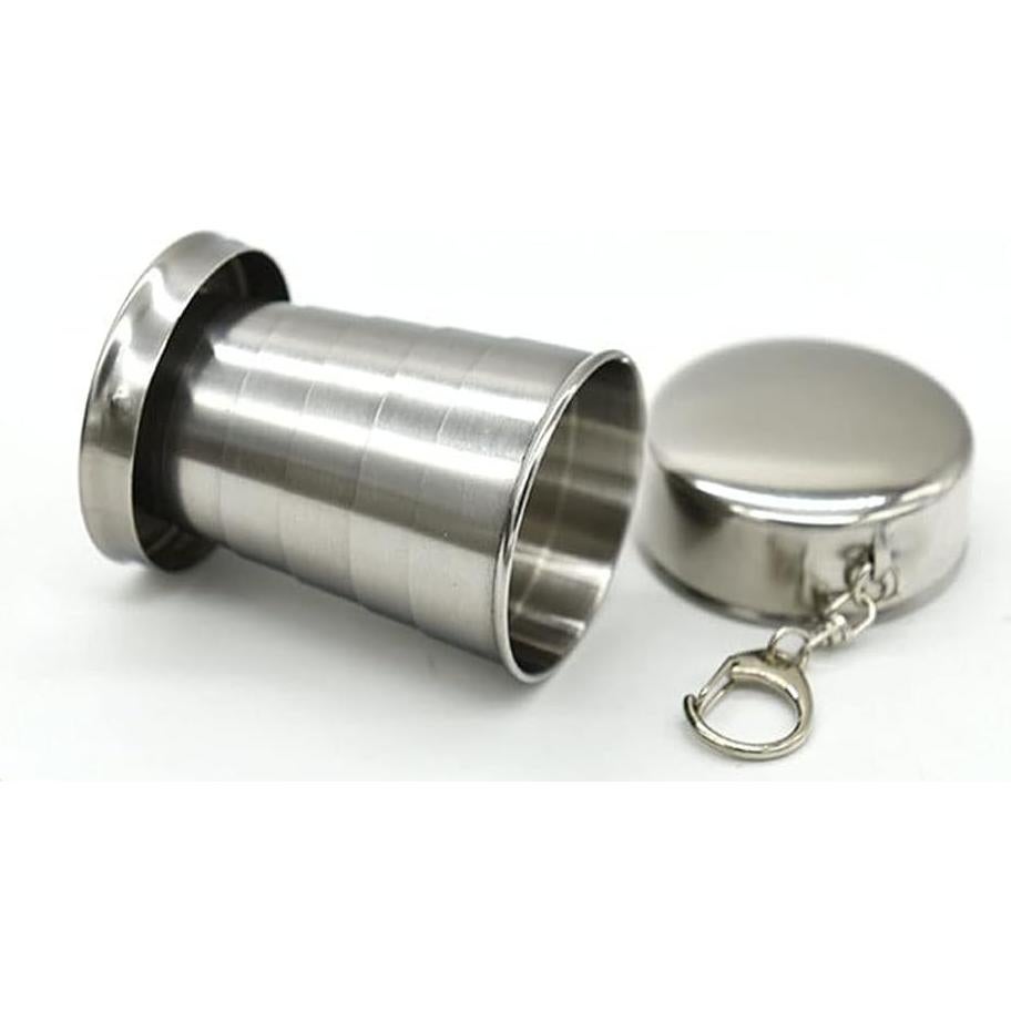 Taza Plegable de Acero Inoxidable Luzen 75ml - 2 Piezas