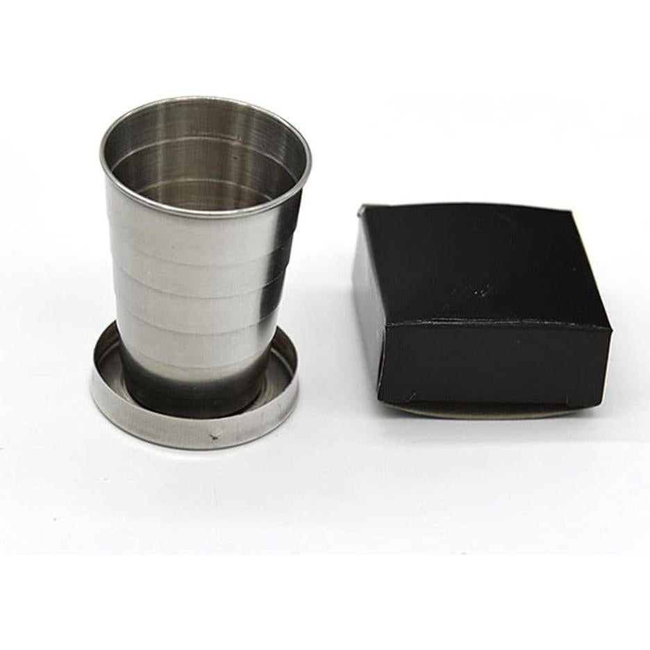 Taza Plegable de Acero Inoxidable Luzen 75ml - 2 Piezas