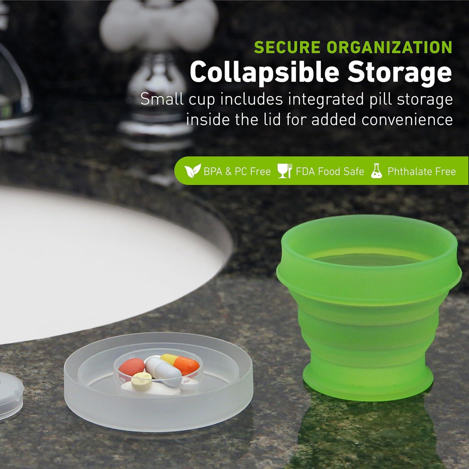 Taza Colapsable GoCup Humangear 118ml Verde Libre de BPA