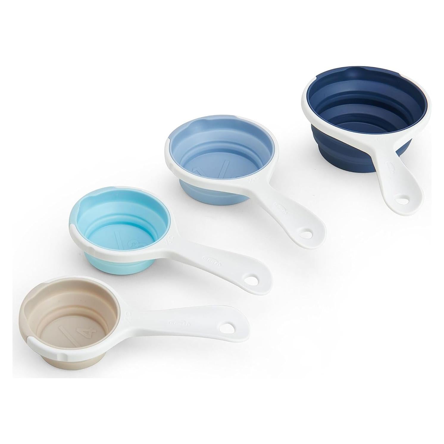 Tazas Medidoras Plegables Chef'n, Juego de 4, Azul