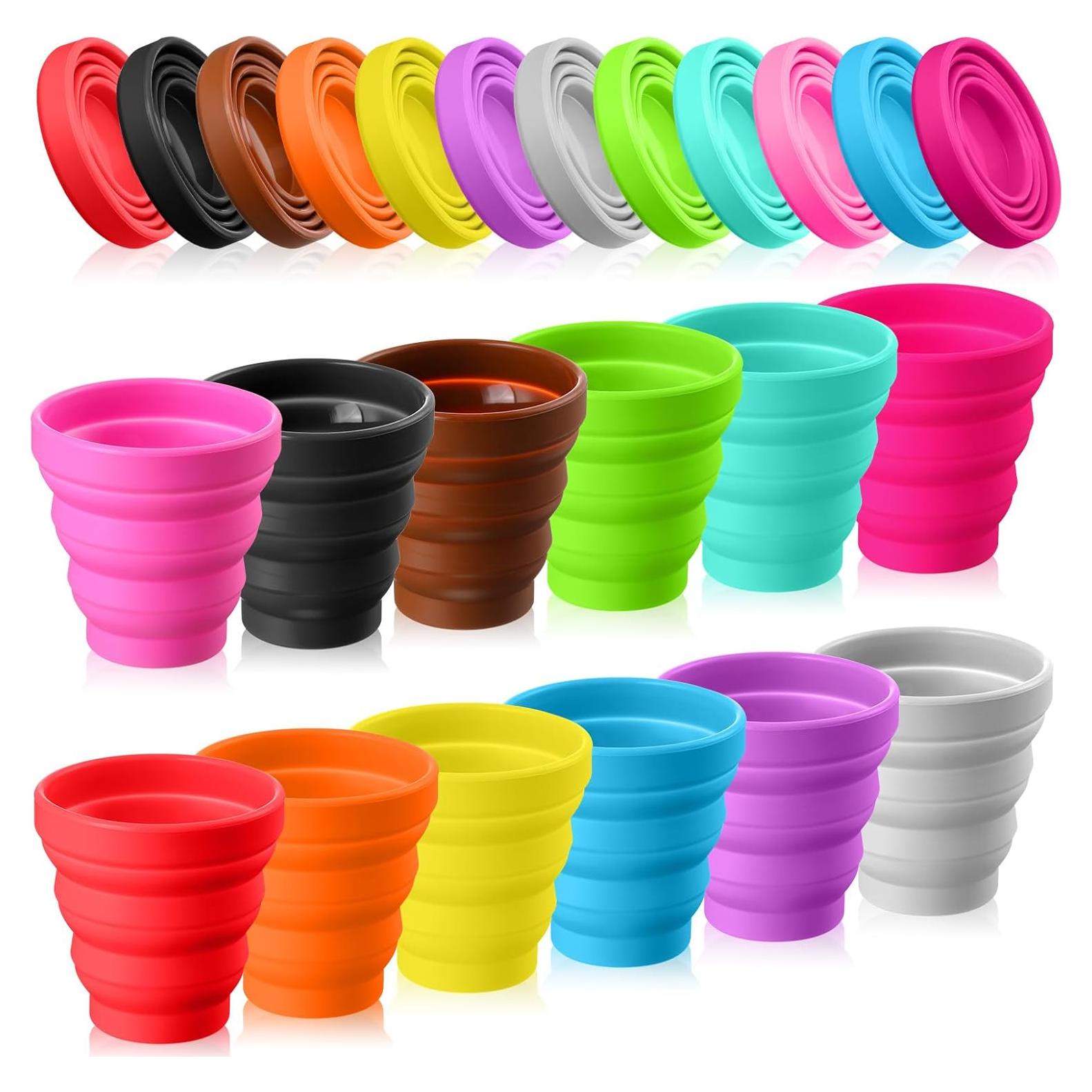 Taza Colapsable de Silicona Umigy 24 Piezas Multicolor 150ml
