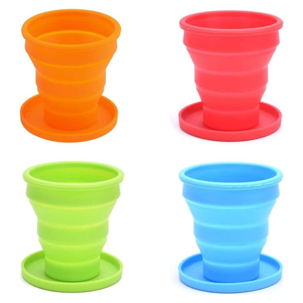 Set de 4 Tazas Plegables de Silicona HomeSoGood 200ml