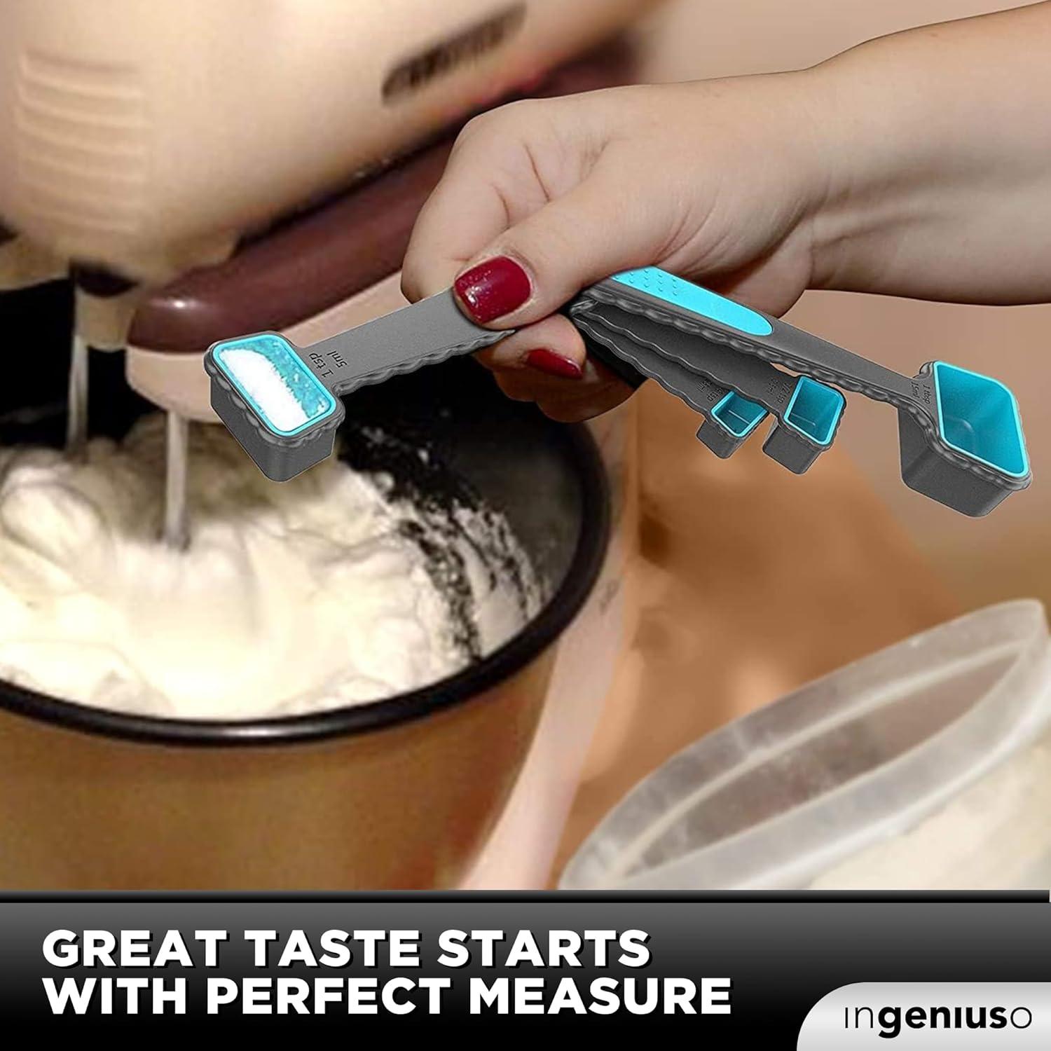 Juego de Tazas de Medir Plegables Ingeniuso 250ml Silicona