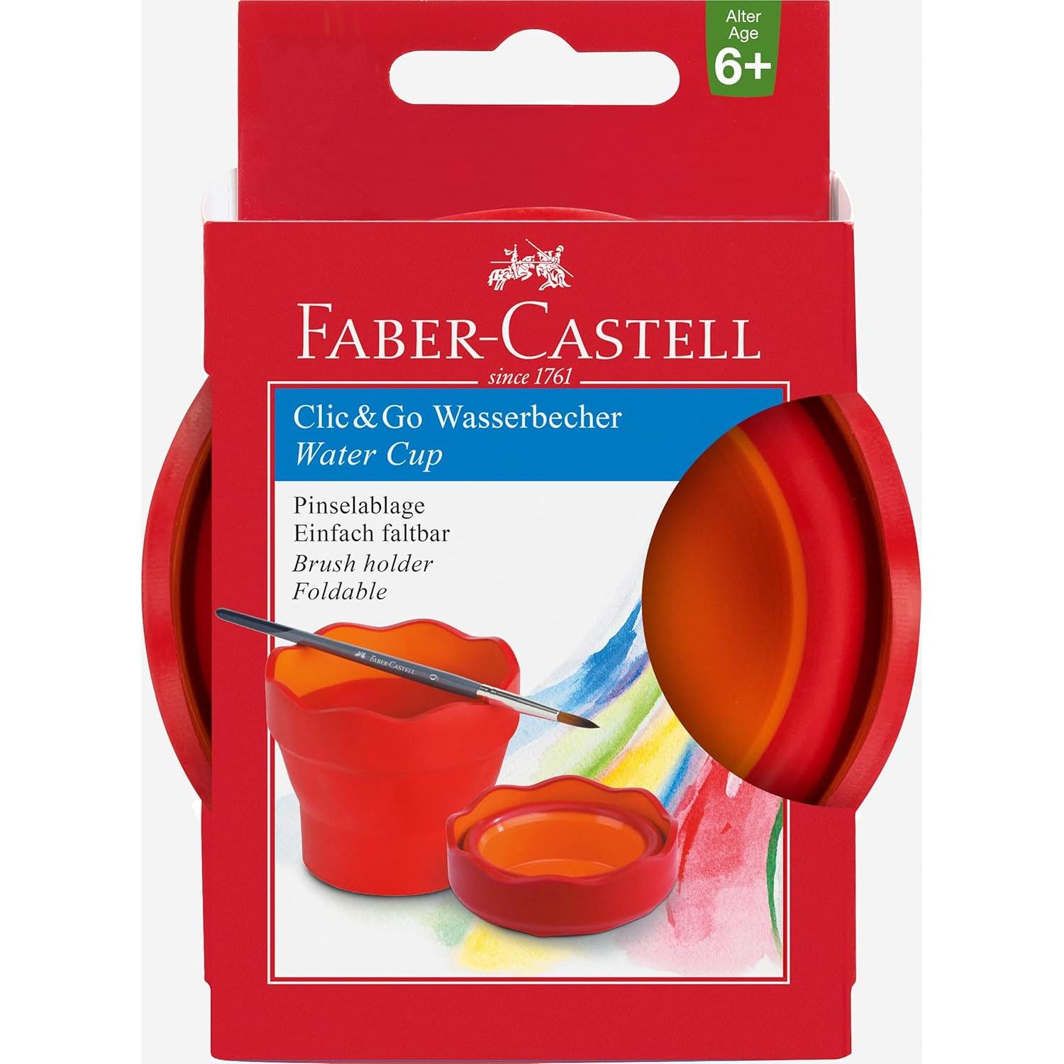 Taza de Agua Plegable Faber-Castell Roja 78.5g