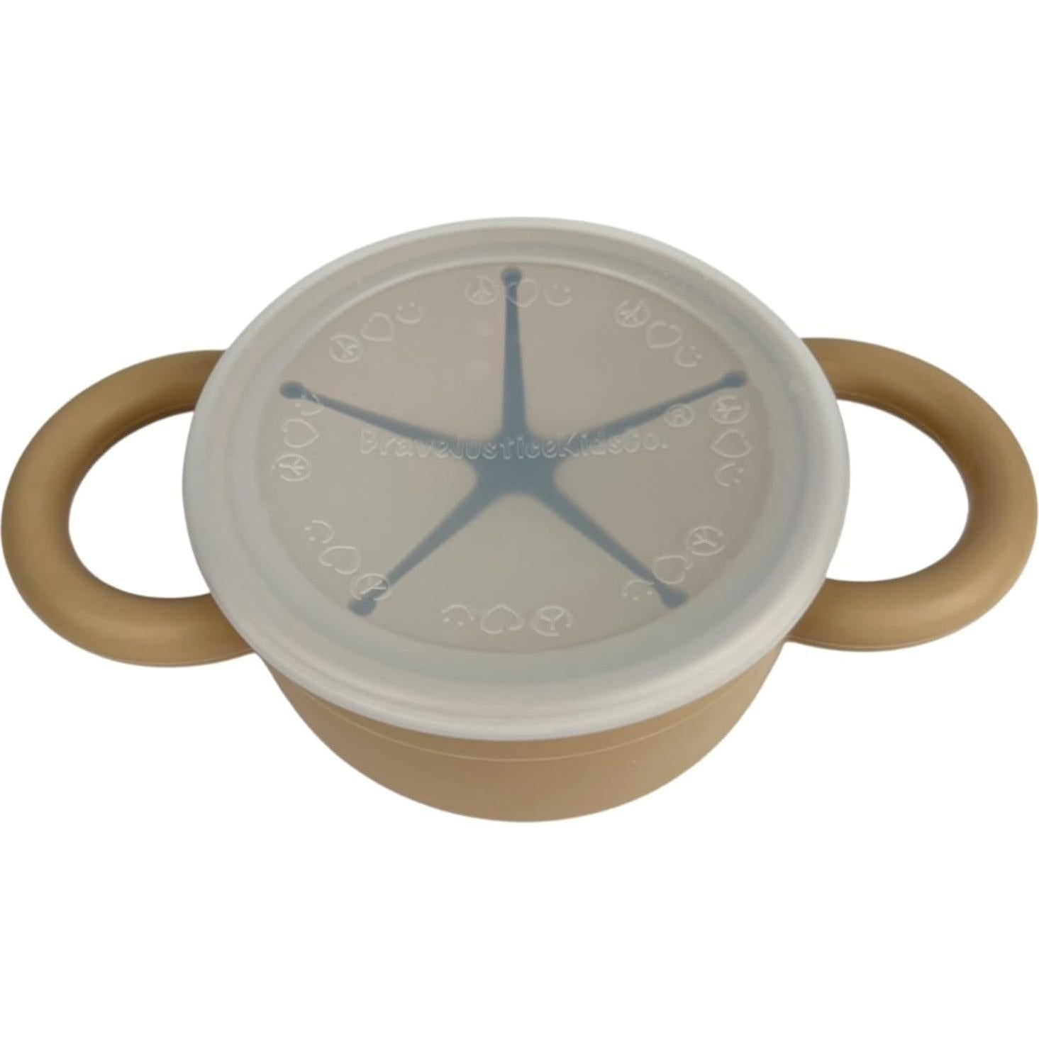 Taza de Snack BraveJustice de Silicona Plegable 226g Arena Cálida