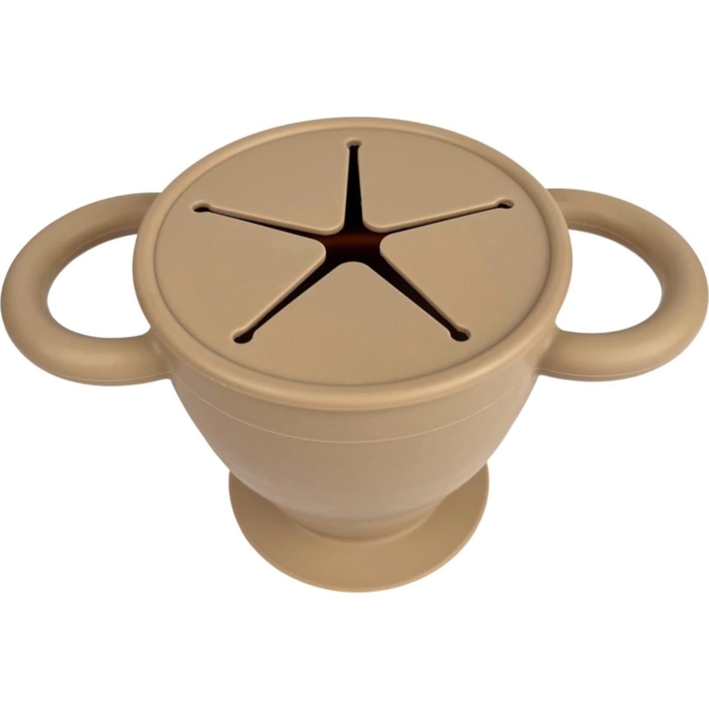 Taza de Snack BraveJustice de Silicona Plegable 226g Arena Cálida