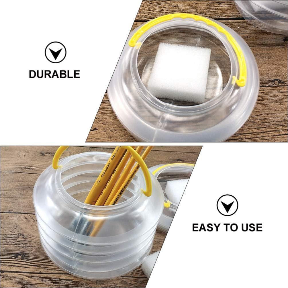 Cubo Plegable para Pinceles EXCEART 9.5x10 cm Reutilizable