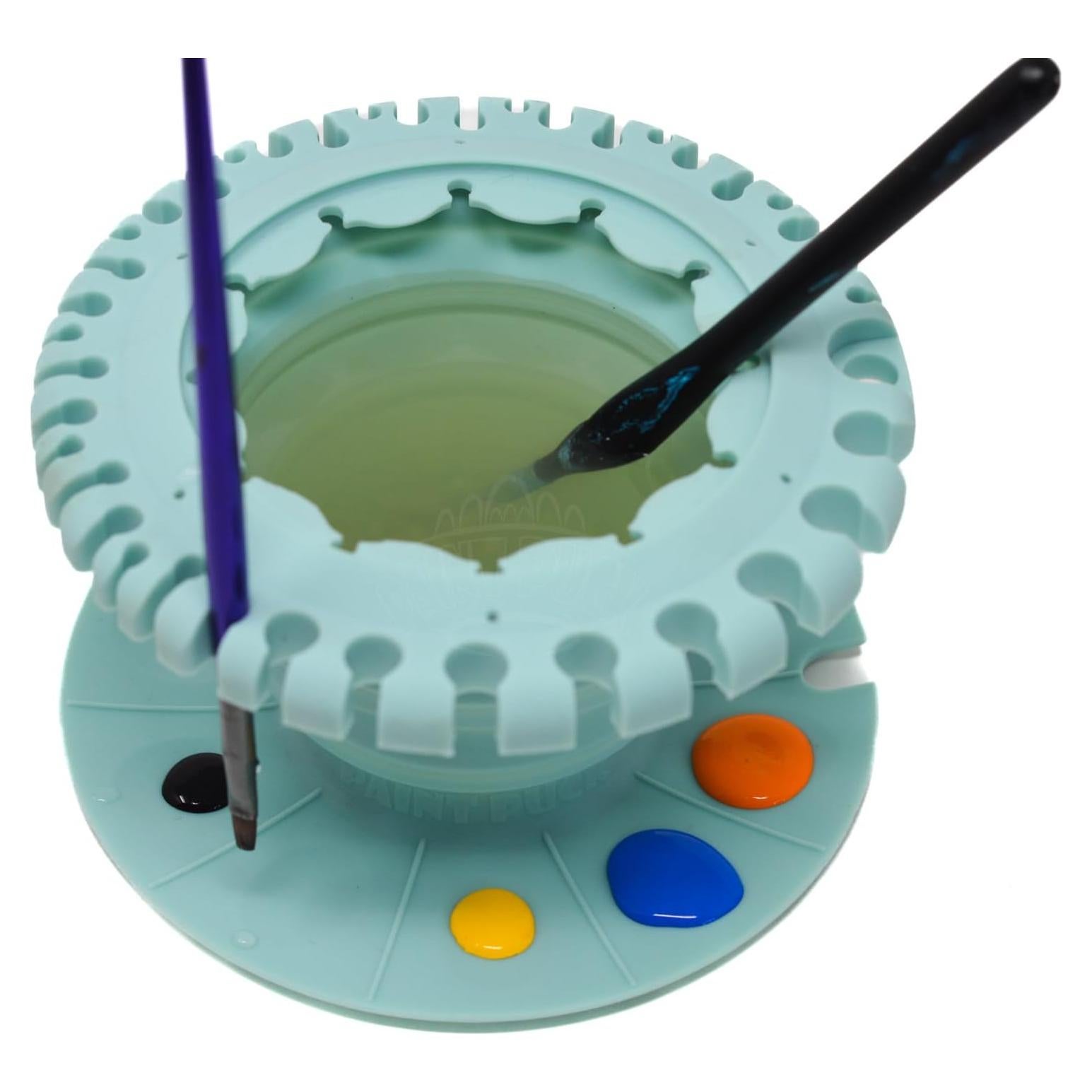 Limpiador de Pinceles Paint Puck Verde - Taza Plegable 15.24 cm