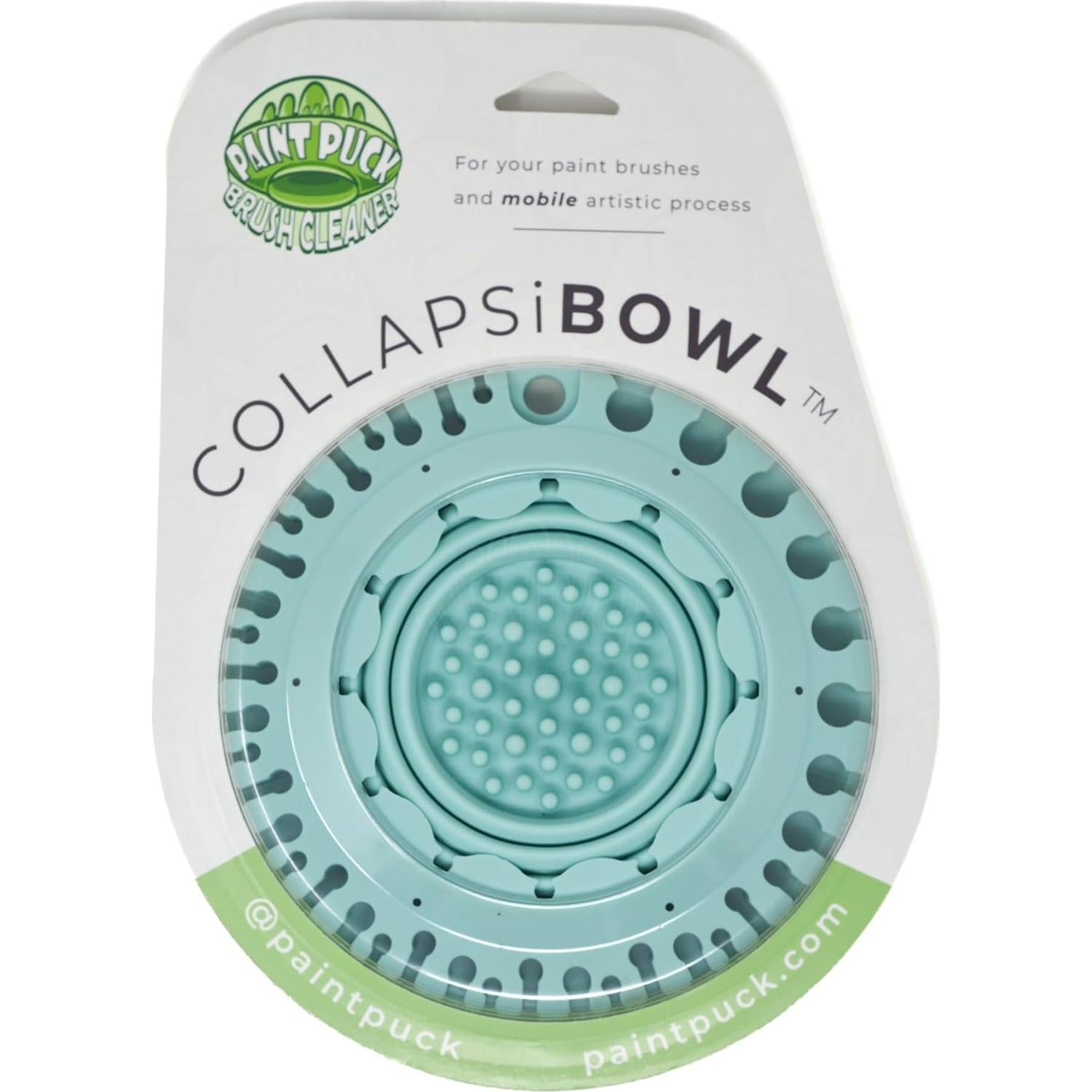 Limpiador de Pinceles Paint Puck Verde - Taza Plegable 15.24 cm