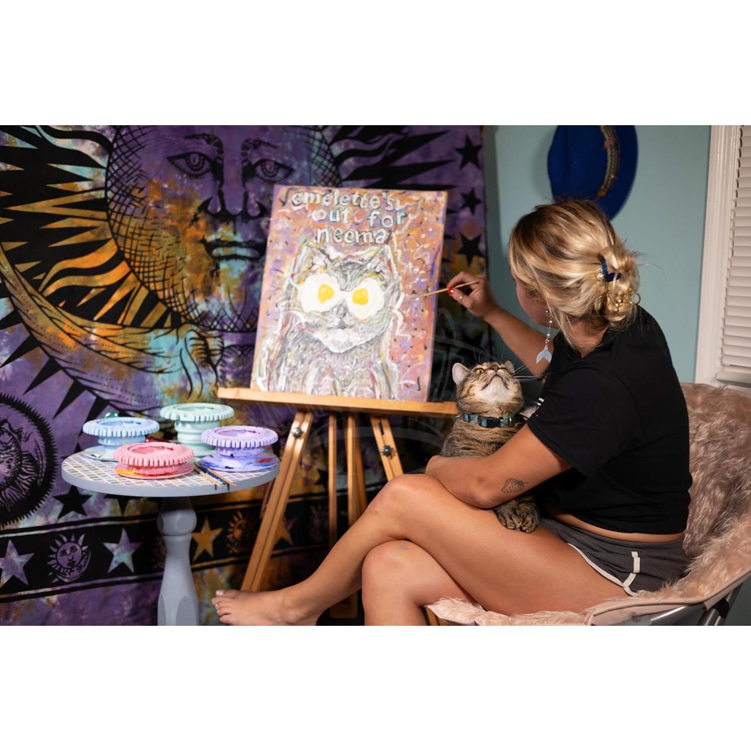 Limpiador de Pinceles Paint Puck Verde - Taza Plegable 15.24 cm