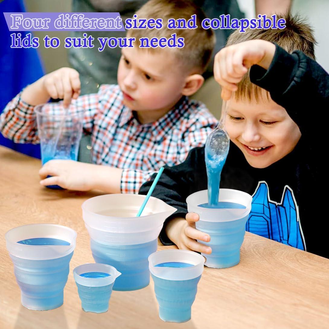 Conjunto de 4 Tazas Medidoras de Silicona Koonafy 50ml-500ml