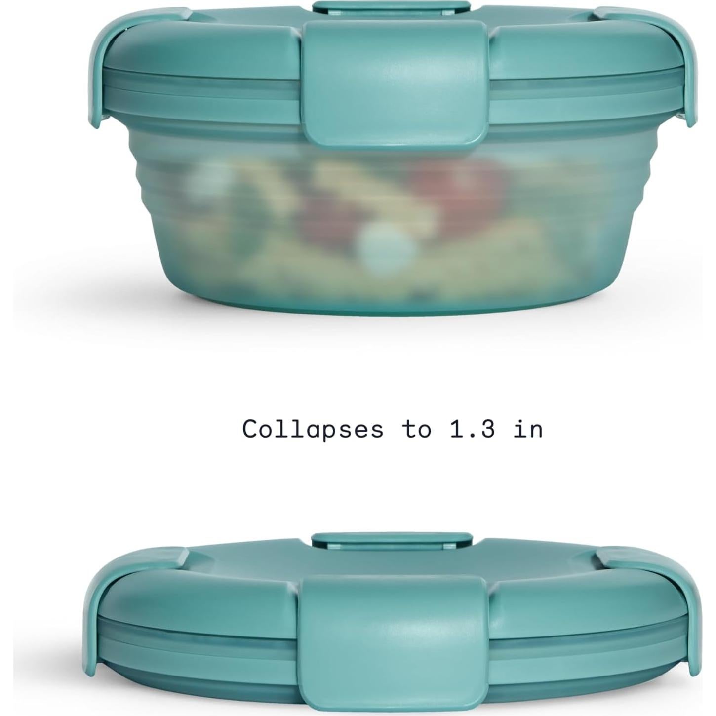 Tazón Plegable Stojo Eucalipto 1.06L Silicona Reutilizable