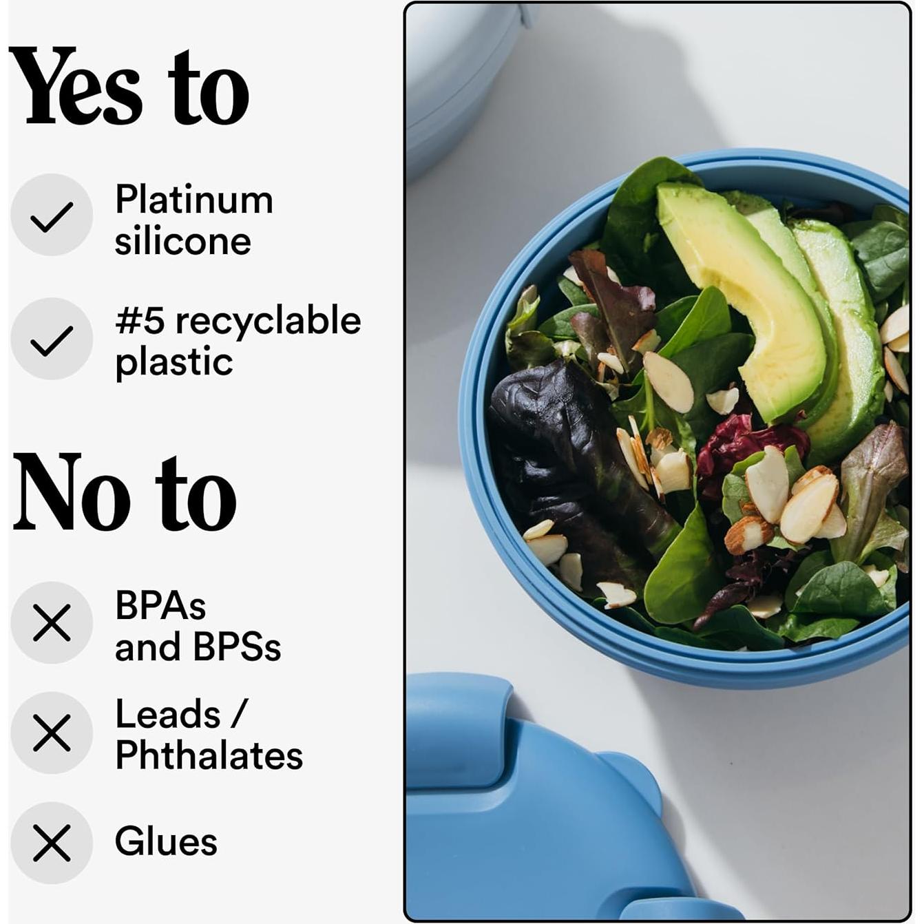 Tazón Plegable Stojo Eucalipto 1.06L Silicona Reutilizable