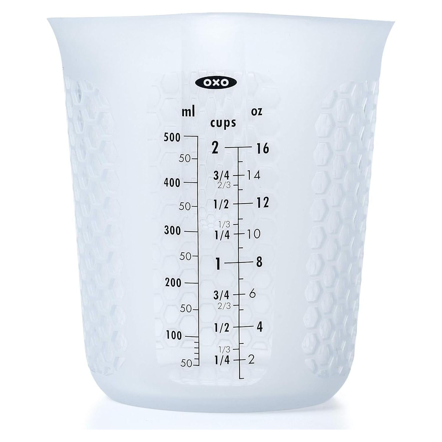 Taza Medidora de Silicona OXO 2 Tazas Transparente