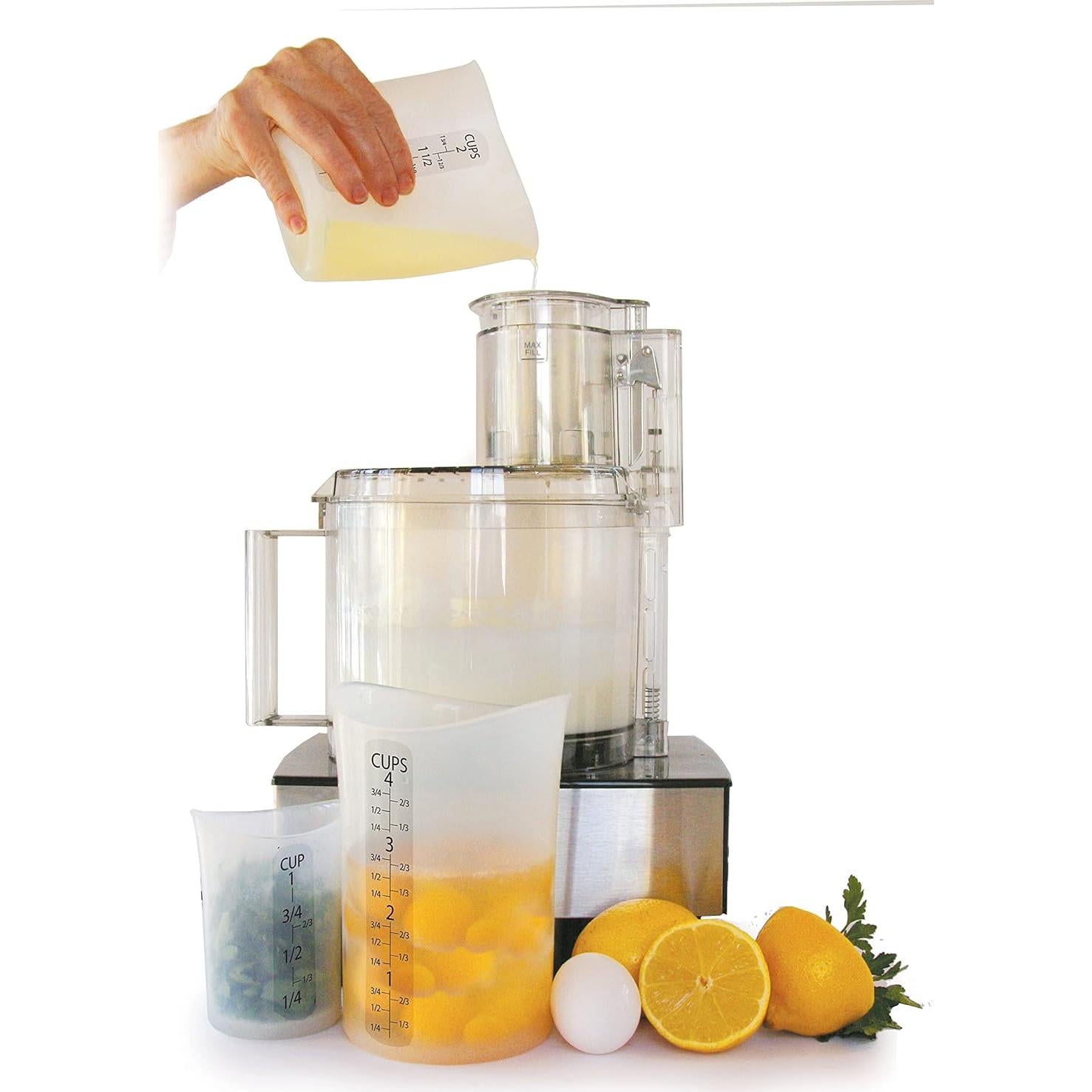 Juego de Tazas de Medir iSi Basics 3 Piezas Silicona Flexible