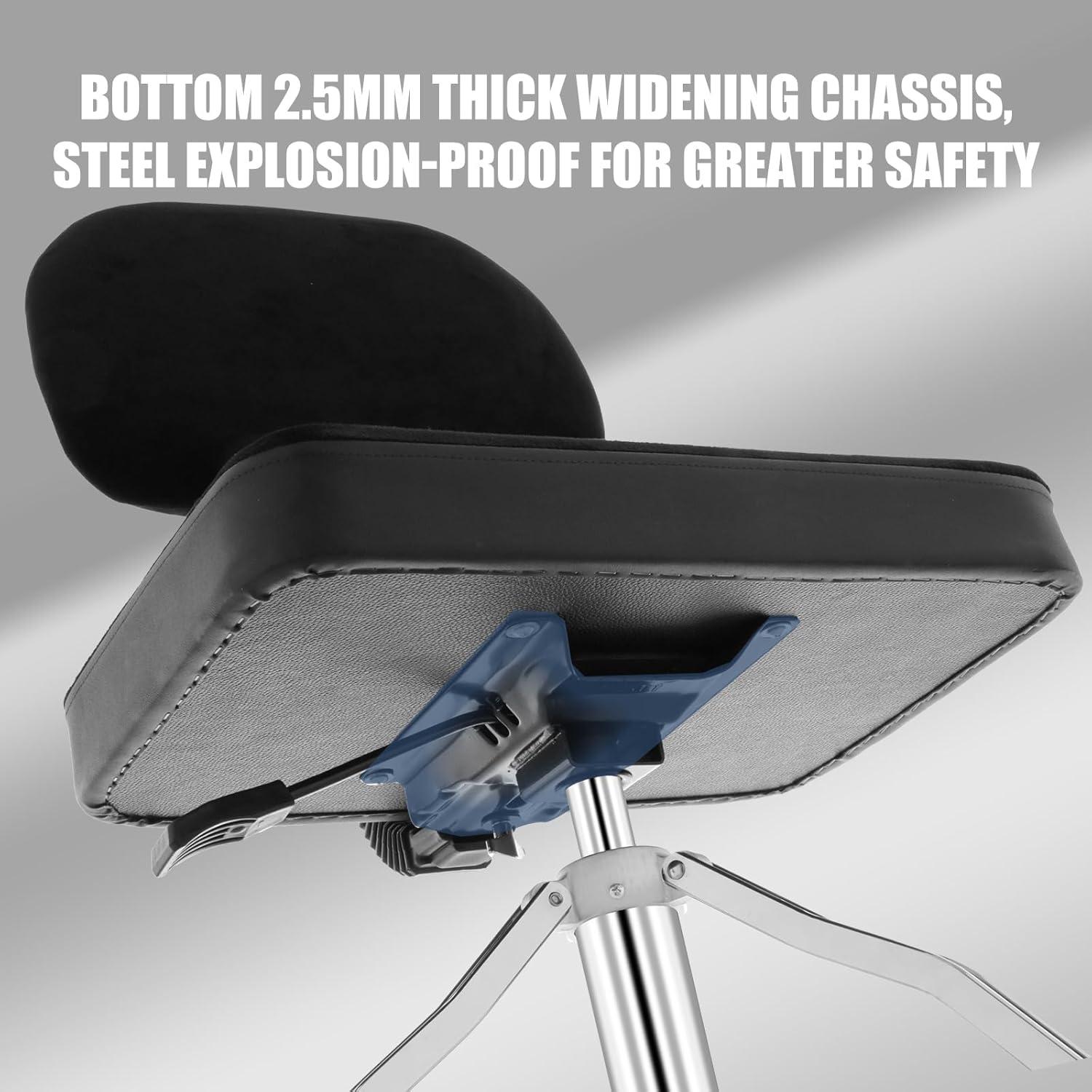 Silla de Tambor Soulmate con Respaldo Ajustable Negra