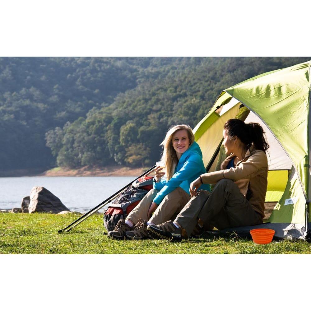 Tazón Plegable de Silicona Ecoart para Camping Naranja 350ml
