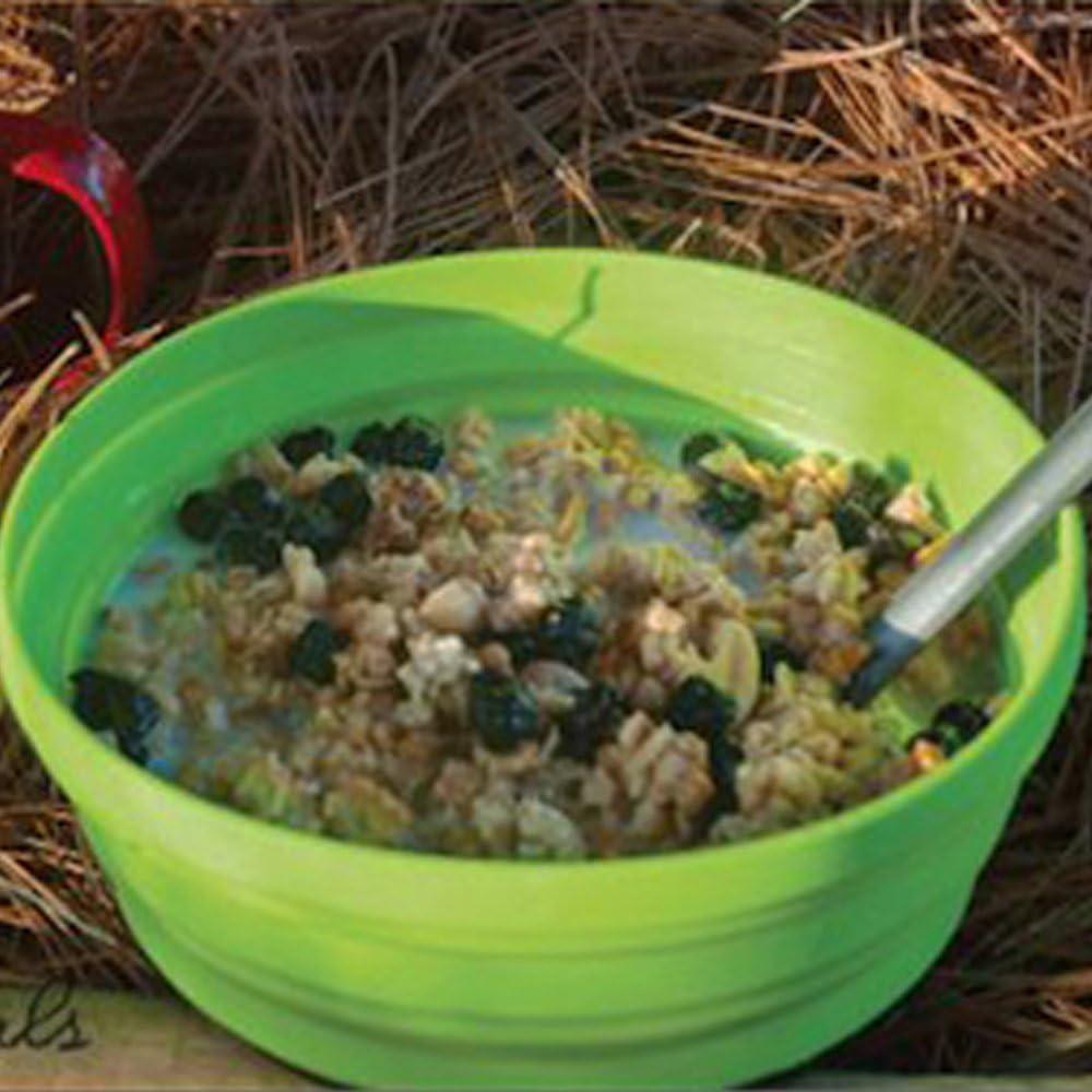 Tazón Plegable de Silicona Ecoart para Camping Naranja 350ml