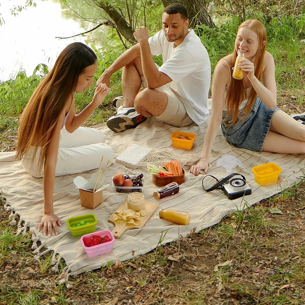 Contenedores de Almacenamiento de Silicona Annaklin 200ml - Set de 6