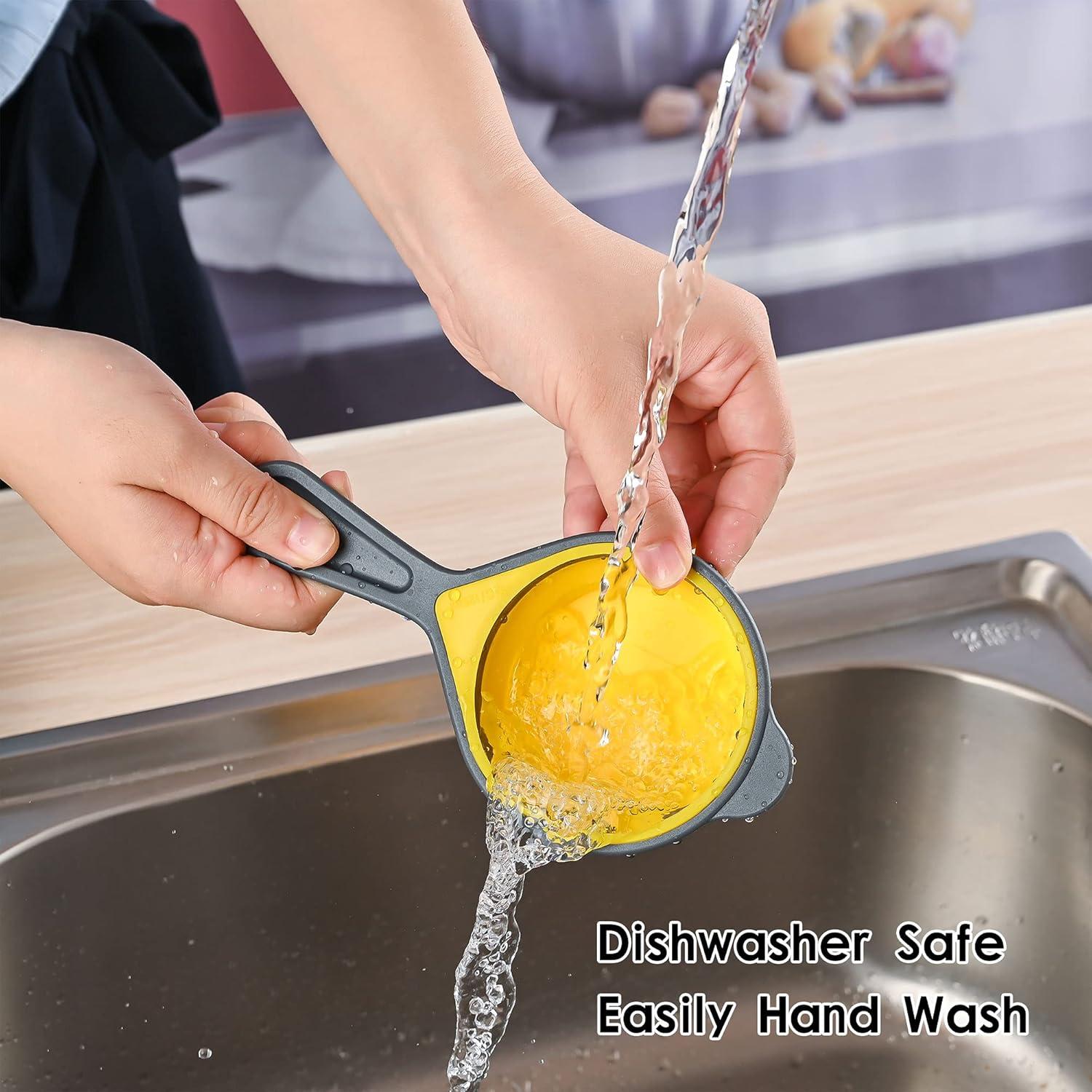 Juego de Tazas y Cucharas Medidoras Plegables SPUVGVC 8 Piezas