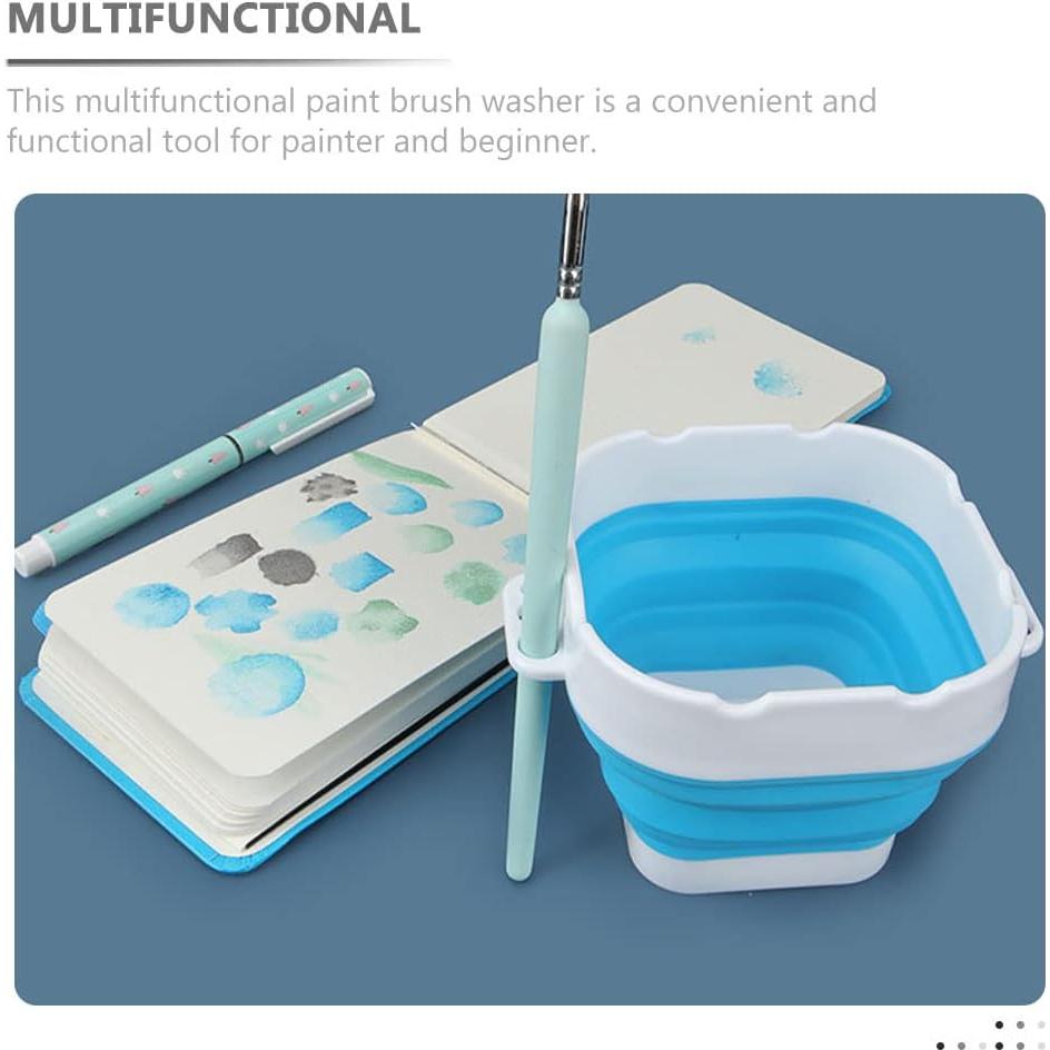 Lavadora de Pinceles Plegable Wakauto 12.5x12.5cm Silicona