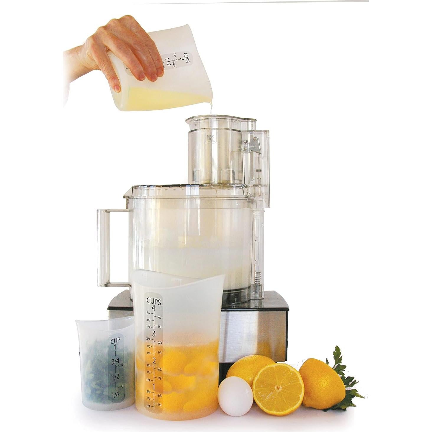 Taza Medidora Flexible iSi de Silicona Transparente 1 Taza