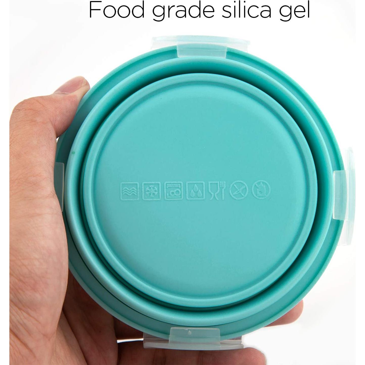 Cuencos Colapsables para Perros Luter 350ml Silicona Rosa y Azul