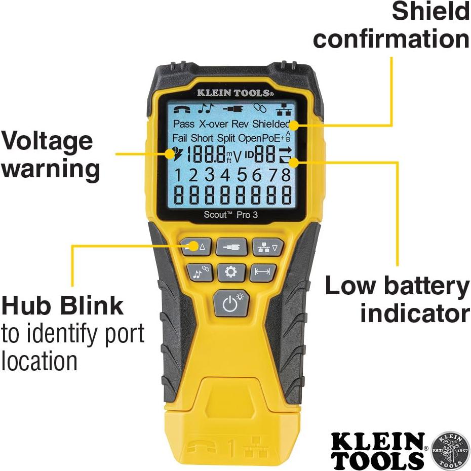 Kit de Prueba de Cables Klein Tools VDV501-851 con 5 Remotos