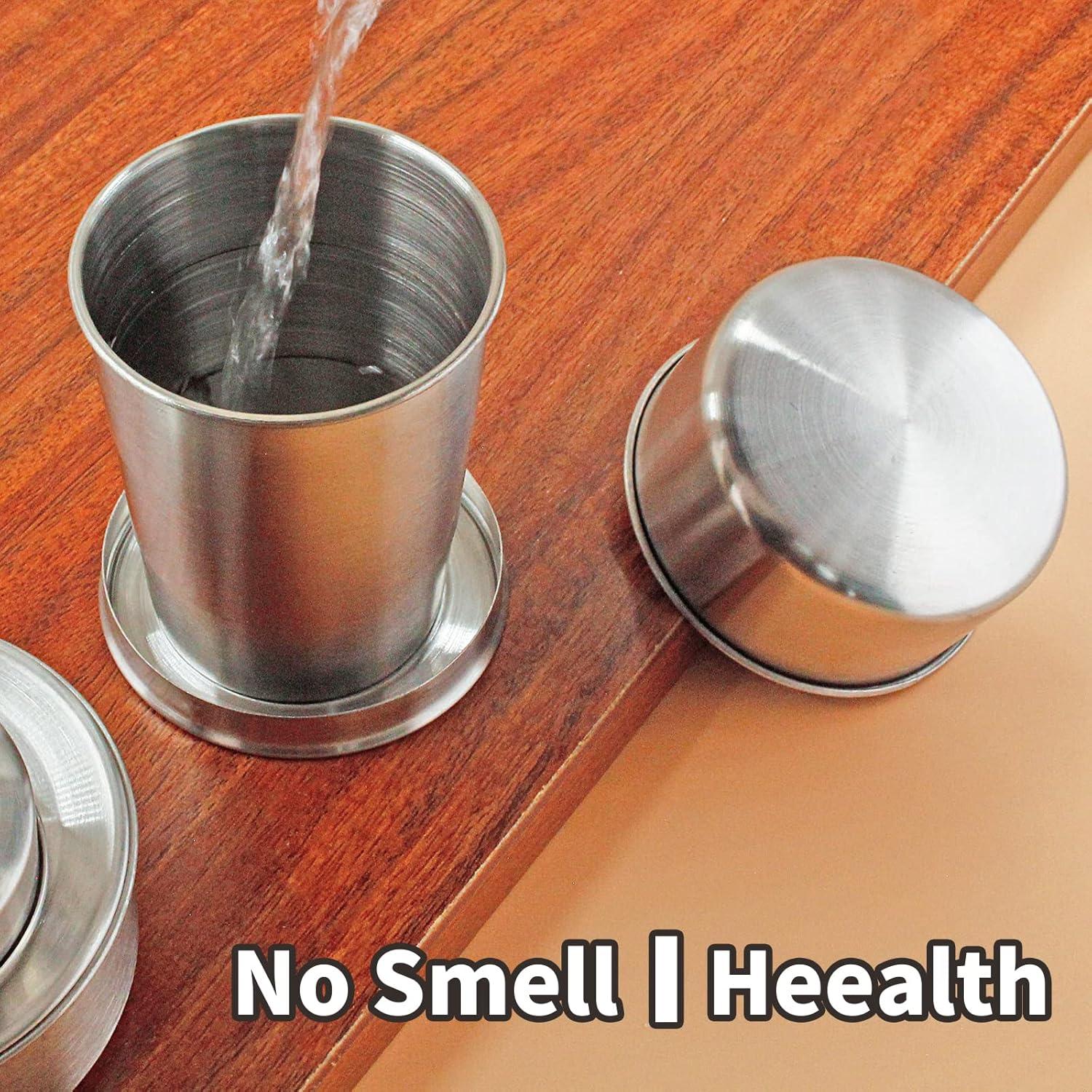 Taza de Viaje Plegable Litoexpe 150ml Acero Inoxidable