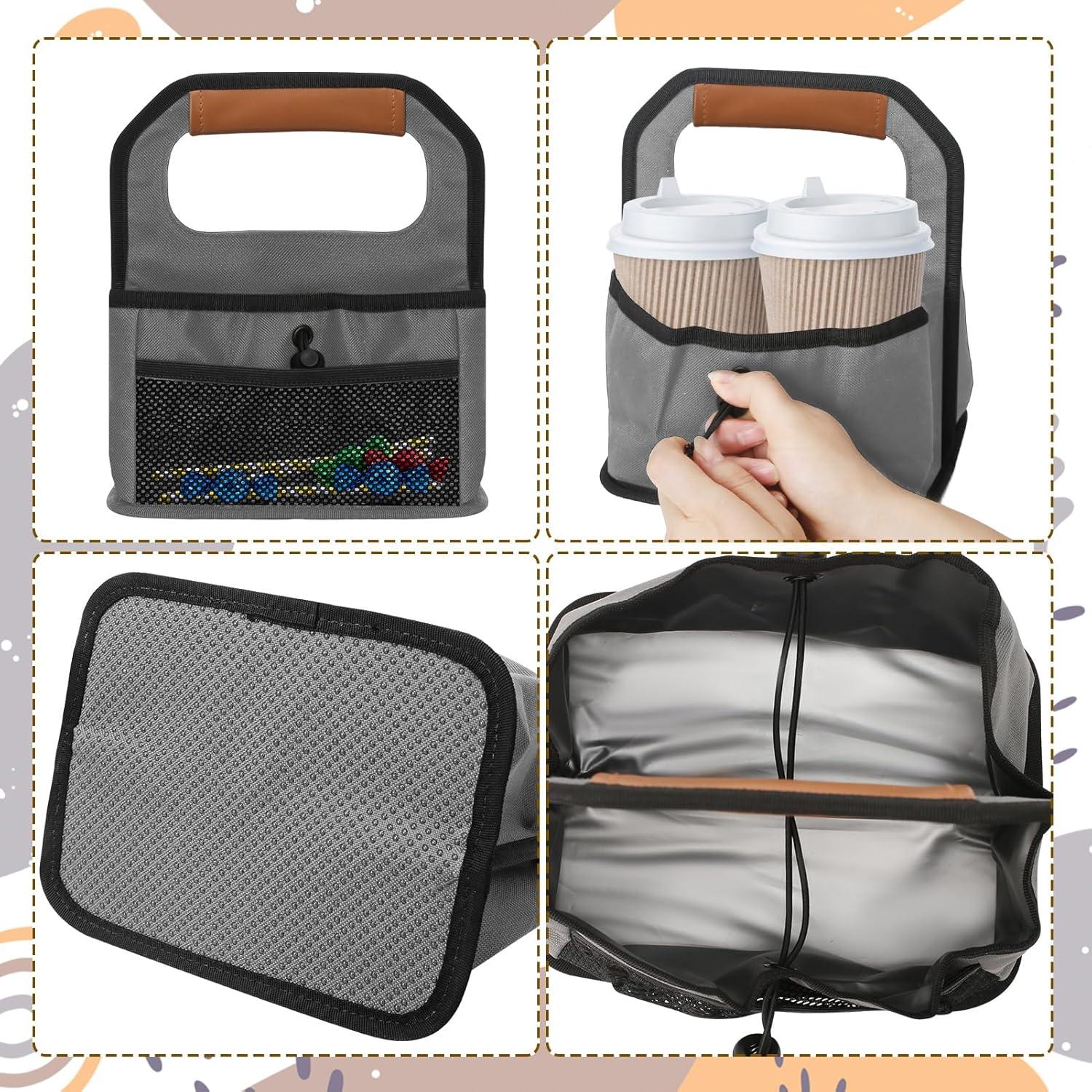 Portavasos Reutilizable Slcinwzdt para 4 Bebidas - Gris