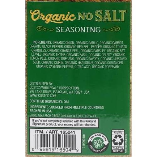 Sazonador Orgánico Sin Sal Kirkland 411.65 g + Taza Silicona 200 ml