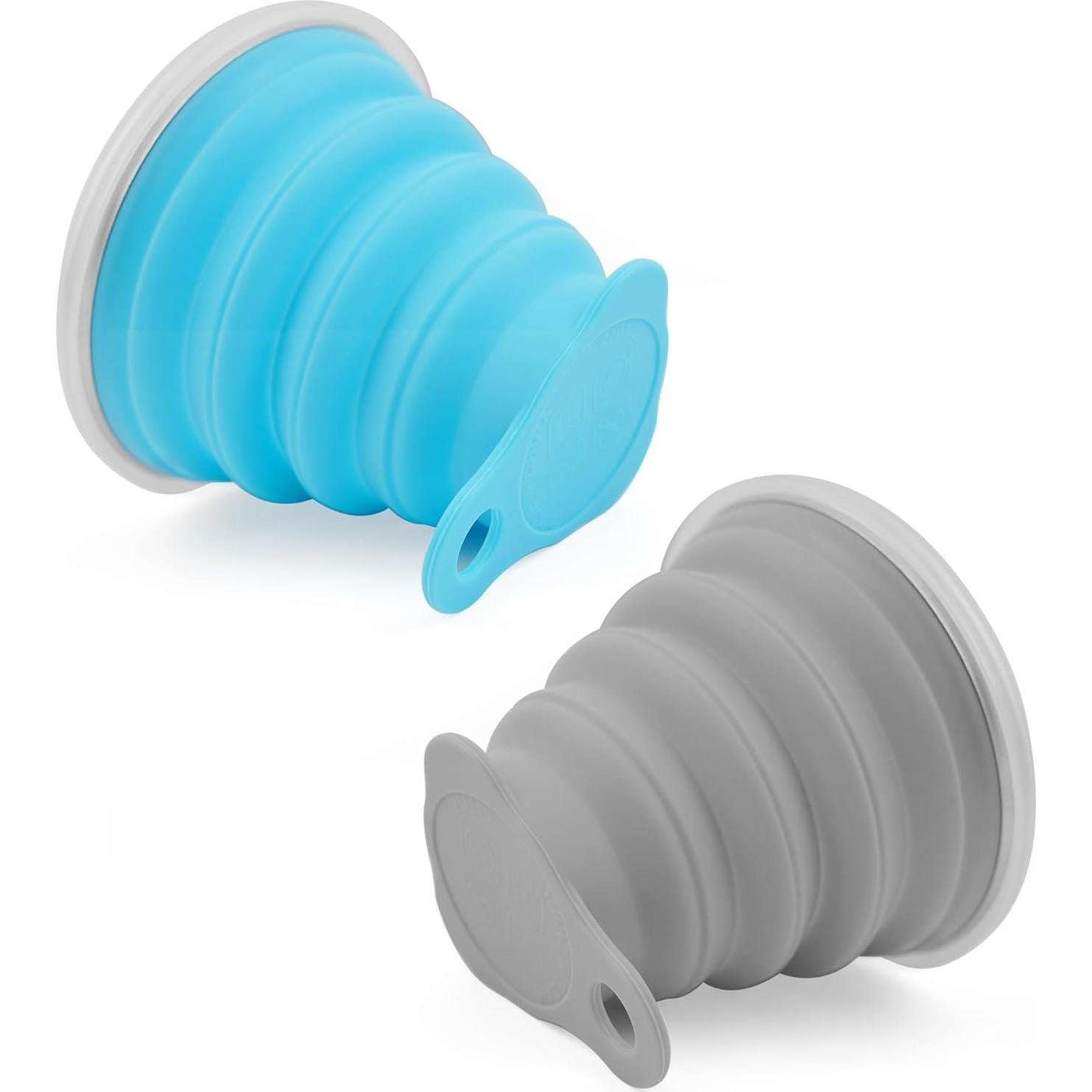 2 Tazas de Silicona Plegables JIMDOAYO para Camping 270ml