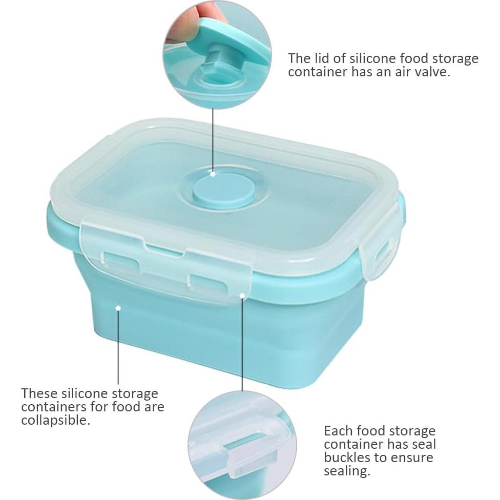 Contenedores de Silicona Colapsables Alimat PluS 350ml - Juego de 3