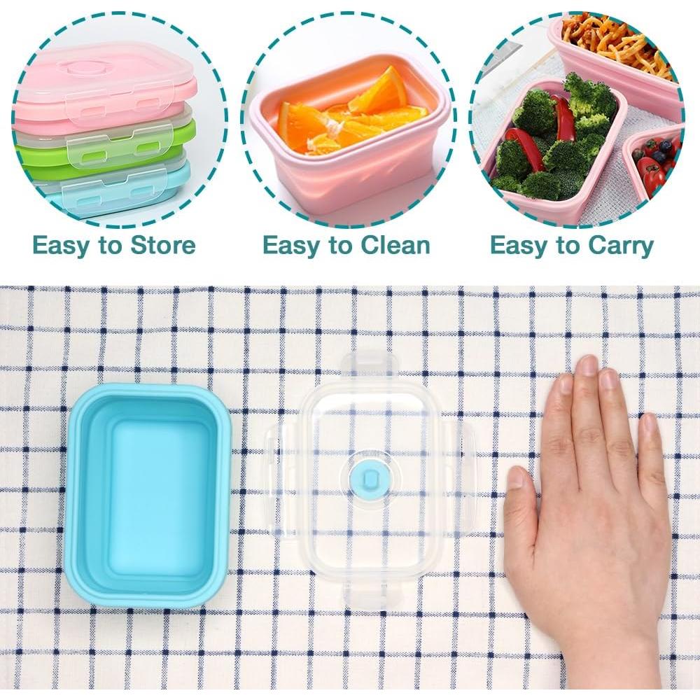 Contenedores de Silicona Colapsables Alimat PluS 350ml - Juego de 3