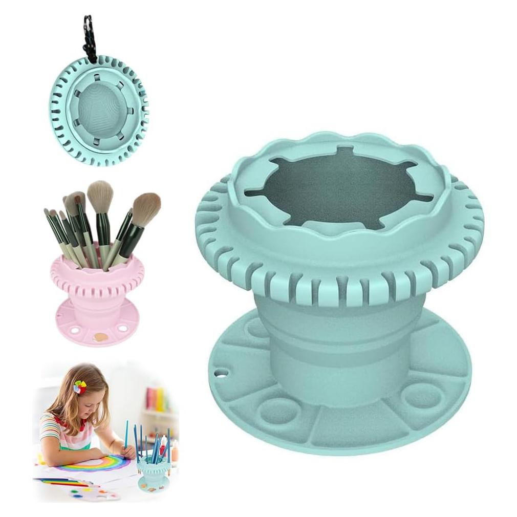 Taza de Enjuague Plegable para Brochas CJISN - Verde