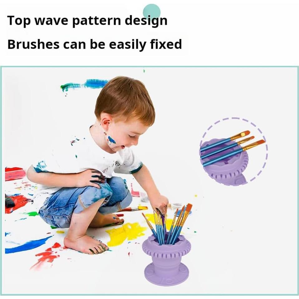 Taza de Enjuague Plegable para Brochas CJISN - Verde