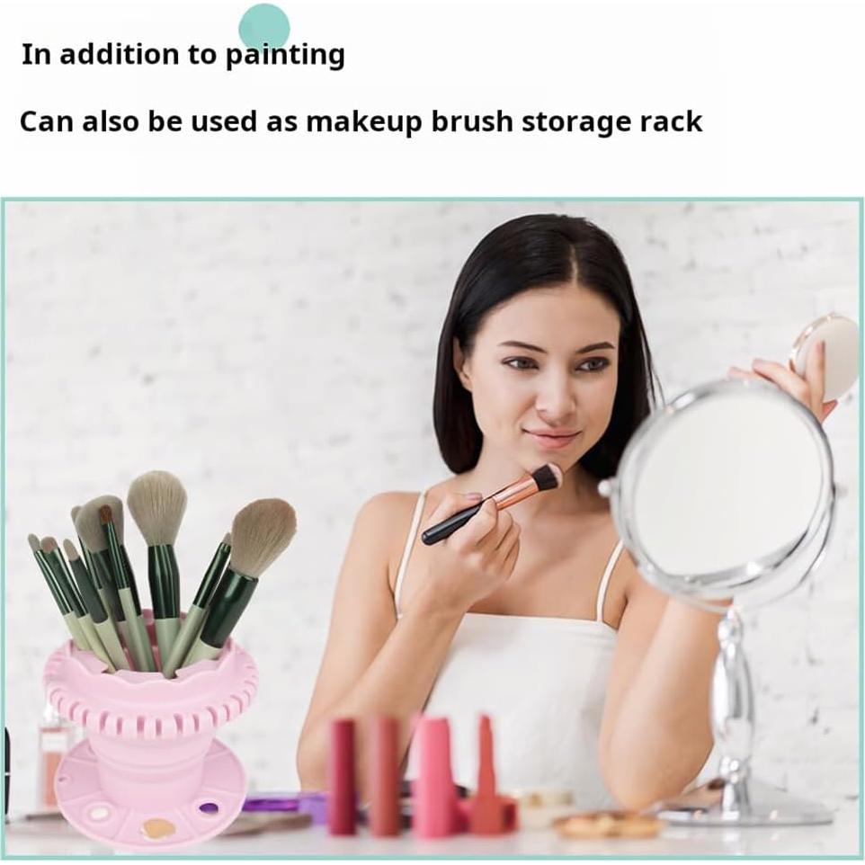 Taza de Enjuague Plegable para Brochas CJISN - Verde