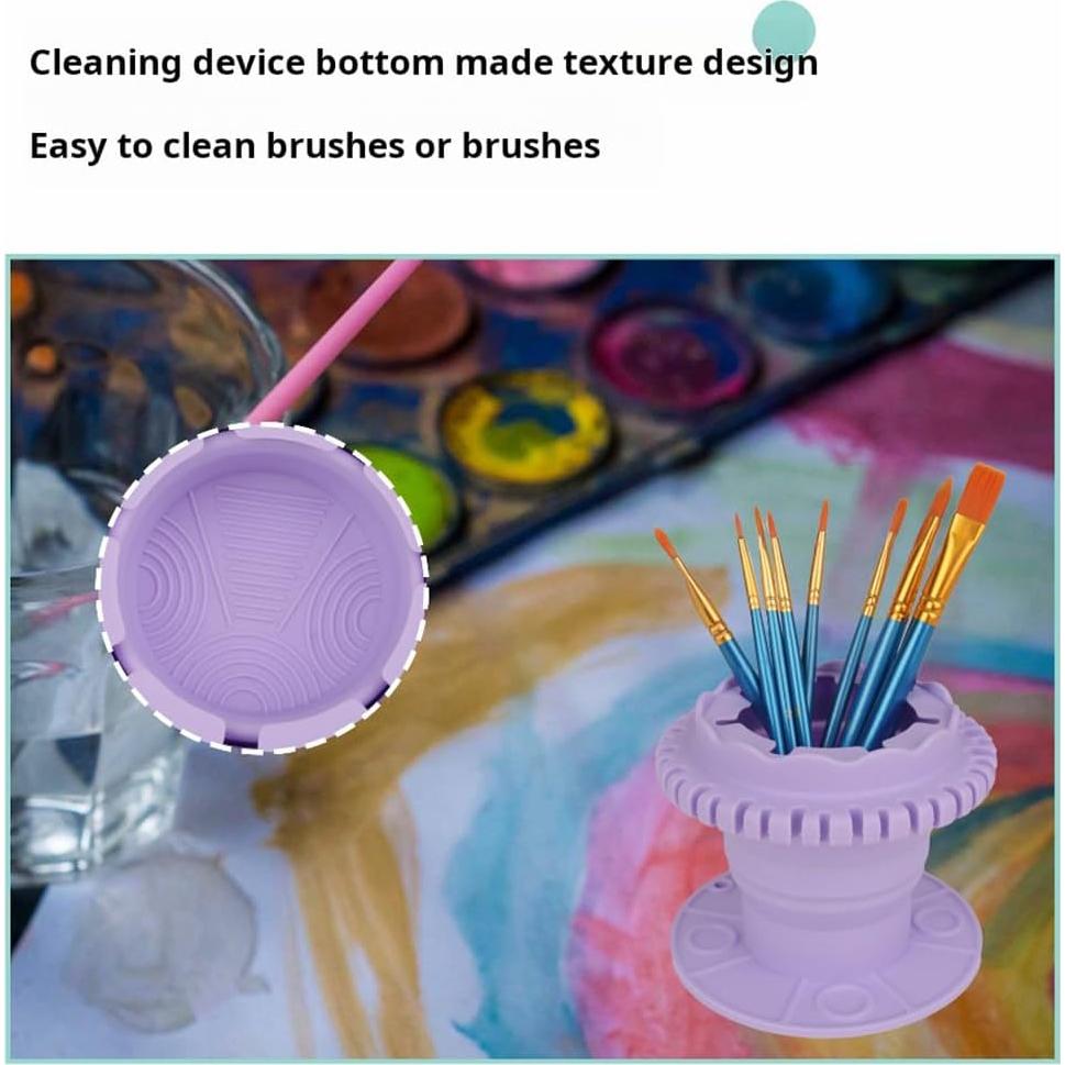 Taza de Enjuague Plegable para Brochas CJISN - Verde